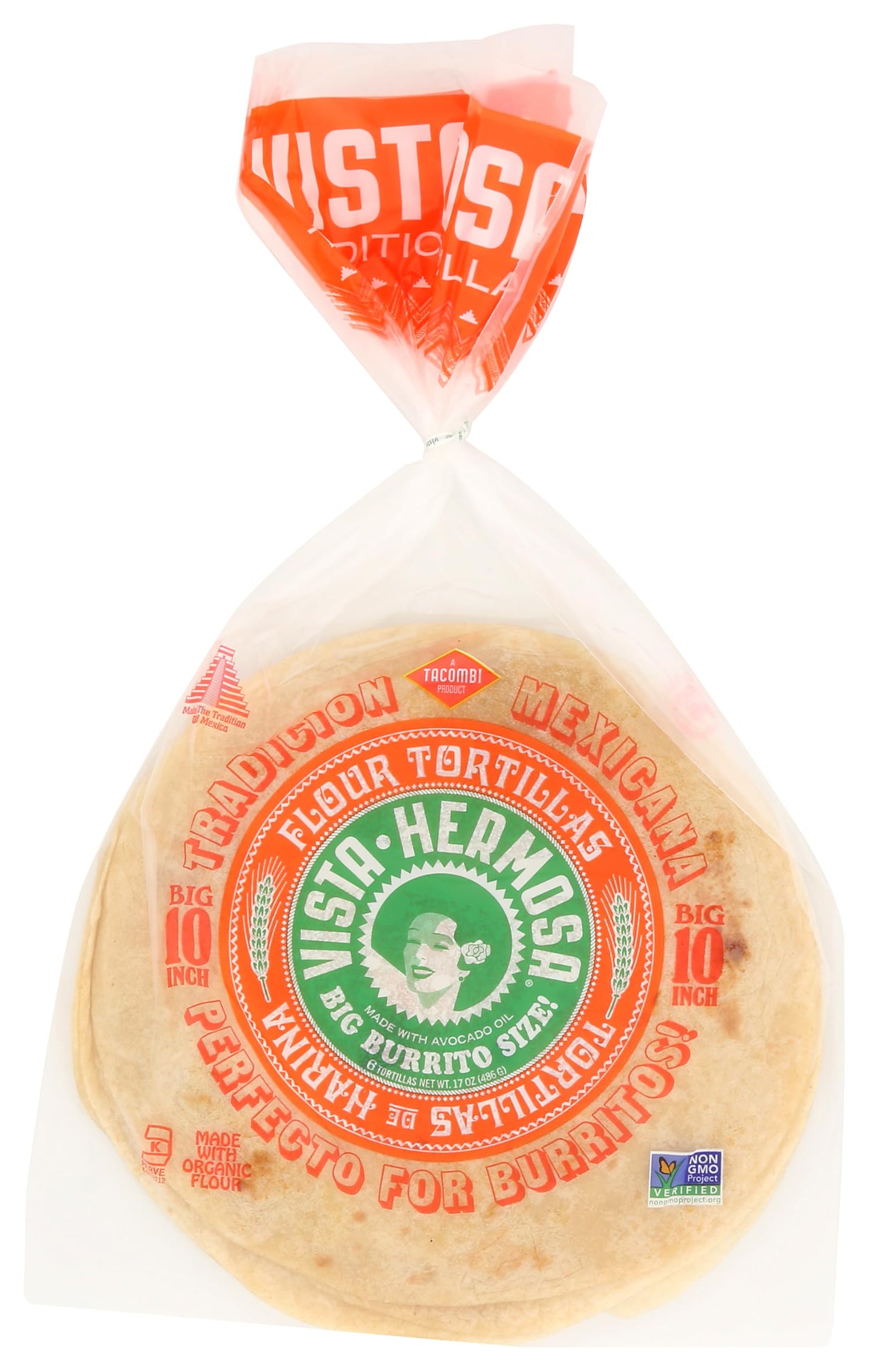 Vista Hermosa Flour Tortillas 6 Count, 17 Oz