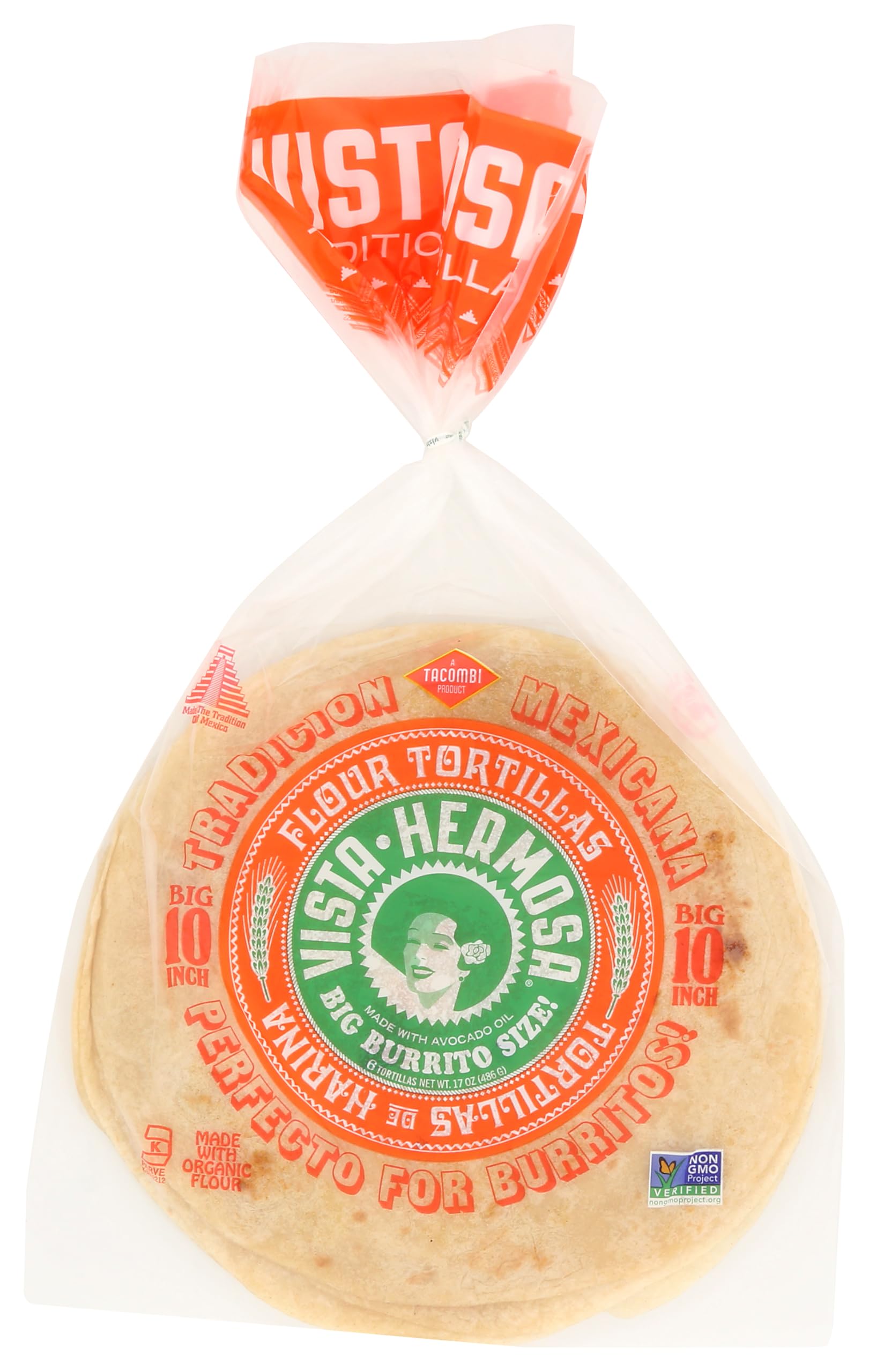 Vista Hermosa Flour Tortillas 6 Count, 17 Oz