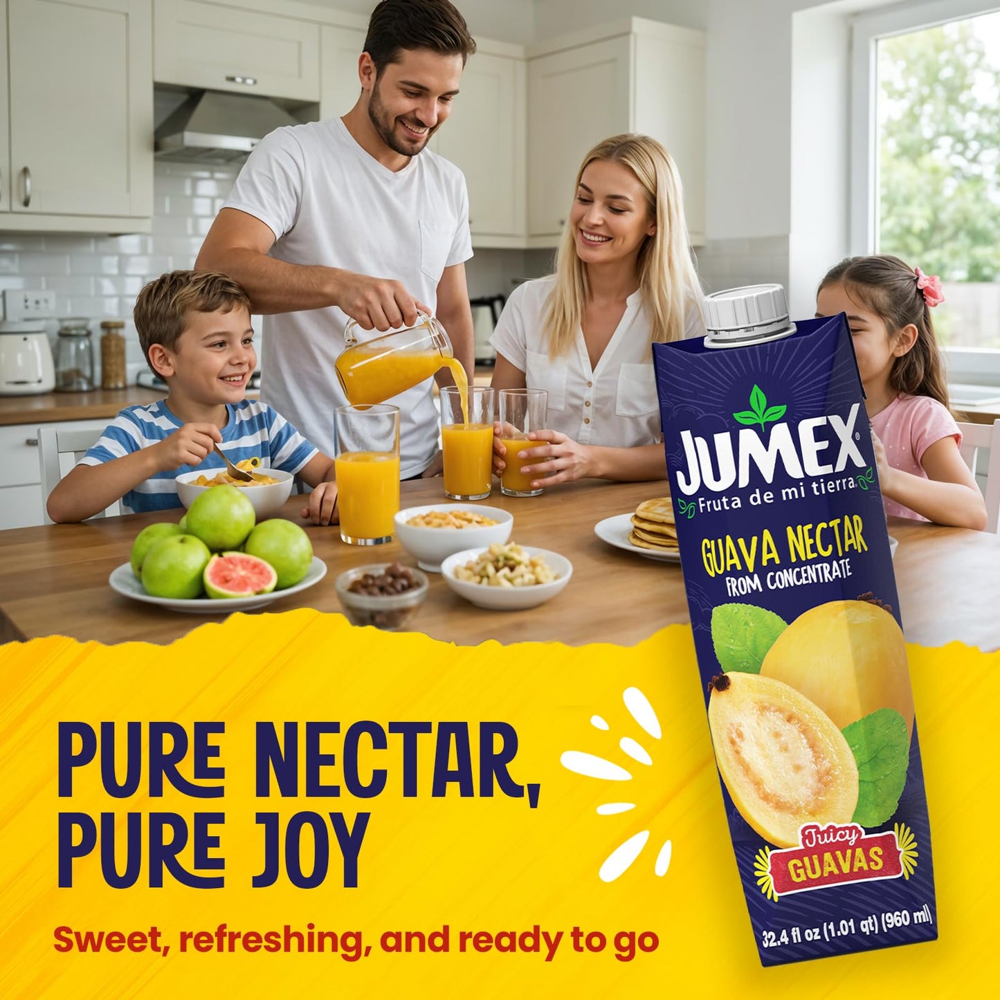 Jumex Guava Nectar 32.4 Fl Oz - Pack of 12, Guava Flavor, Model 6160