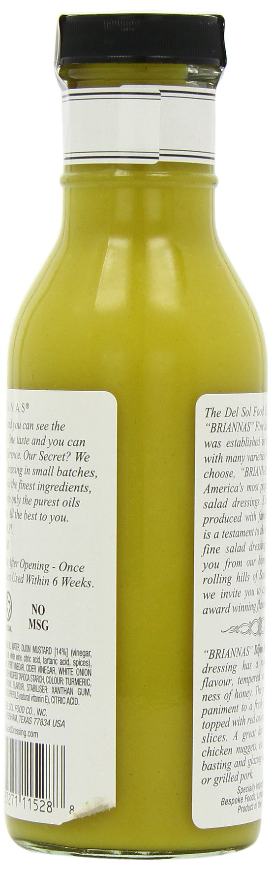 Brianna'S Honey Mustard Dijon Dressing, 12-Ounce Bottles (Pack Of 6)