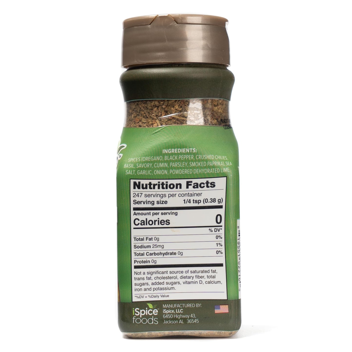 iSpice Chimichurri Seasoning Blend - Low-Sodium, Sugar-Free, All Natural, 3.32 Ounce Pack