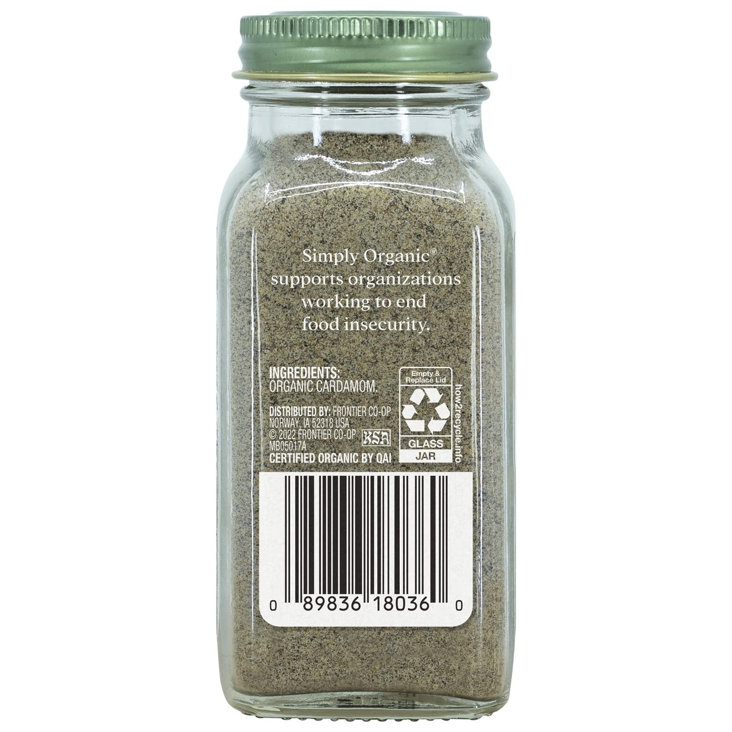 Simply Organic Cardamom, Certified Organic, Non-GMO | 2.82 oz | Pack of 6 | Elettaria cardamomum (L.) Maton