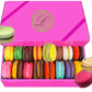 Leilalove Macarons - Mademoiselle De Paris Collections Of 15 - Gift Box Varies In Color - Cookies Are Individually Packaged For