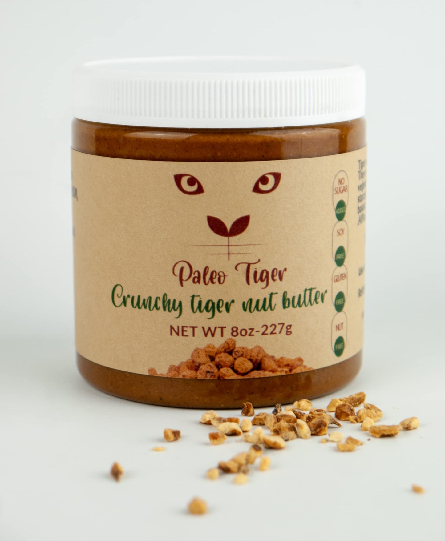 PALEO TIGER | CRUNCHY Tiger Nut Butter | AIP and Paleo Compliant | Nut Free High Prebiotic Ingredients | No Sugar Added | Whole