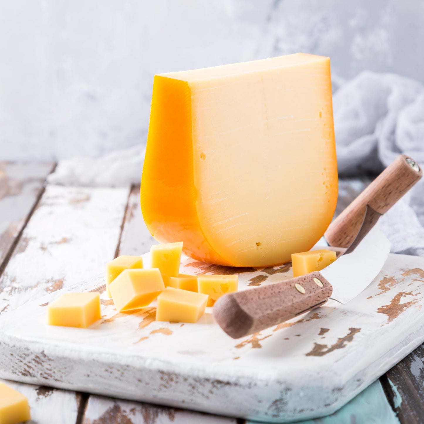 Carmen & Lola Eat España! Gayo Azul Mild Gouda Cheese Wheel - Red Wax, 9-10lb, Premium Dutch-Style Cheese