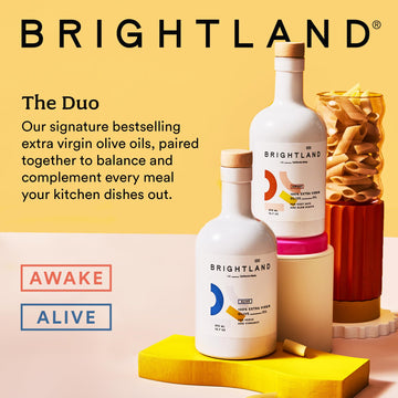Brightland California Extra Virgin Olive Oils, The Duo - First Cold-Pressed Made With Early-Harvest Olives - Polyphenol Rich & A