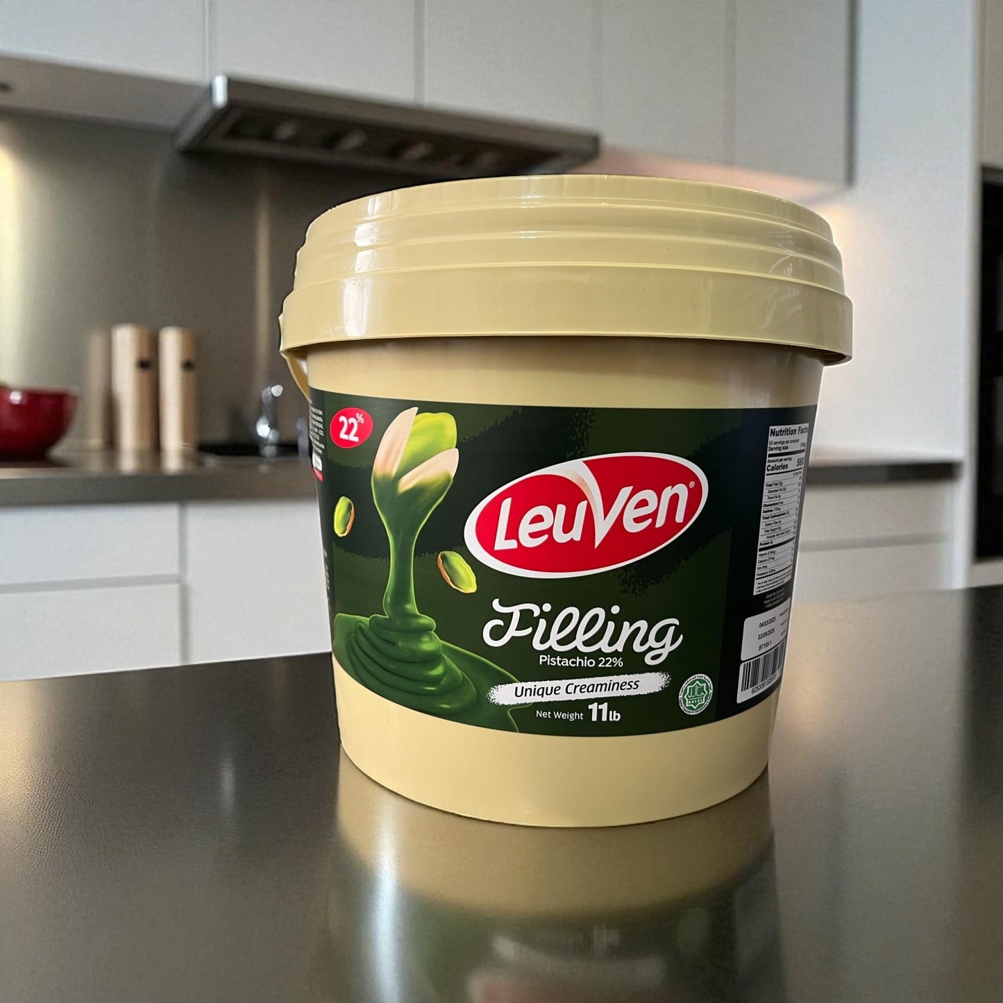 LeuVen Pistachio Cream 11LB (Pistachio 22%)