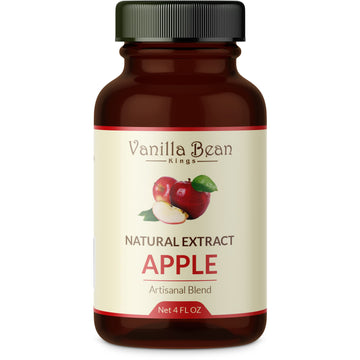 Natural Apple Extract For Baking And Flavoring - 4 Oz - Premium Quality Natural Flavors For Baked Goods, Desserts, & Cooking