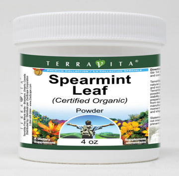 Spearmint Leaf (Certified Organic) Powder (4 oz, ZIN: 518737)