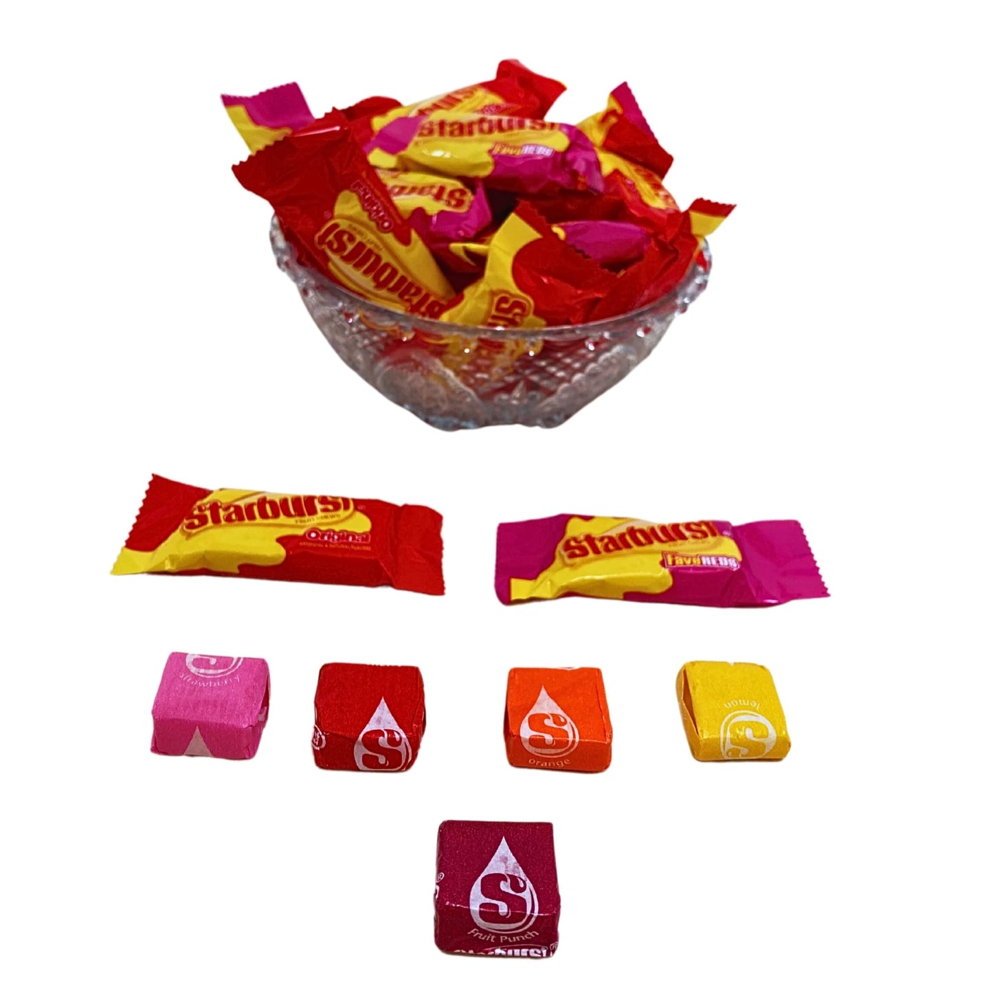 Star Burst Original Chewy Candy - 6lbs - Star Burst Original Soft Chews Fruit Candies - Bulk Family Size Assortment Pack - Indiv