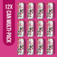 Seven Teas Red Raspberry Iced Tea, Lightly Sweetened, Pack of 12 Cans, 16 OZ