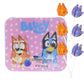 Bluey Valentines Lollipops Tin, Individually Wrapped Strawberry Suckers, Vday Candy Gift Set 1.69 Ounces