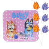 Bluey Valentines Lollipops Tin, Individually Wrapped Strawberry Suckers, Vday Candy Gift Set 1.69 Ounces