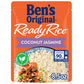 BEN S ORIGINAL Ready Rice Coconut Jasmine Flavored Rice, Easy Dinner Side, 8.5 oz Pouch (Pack of 12)