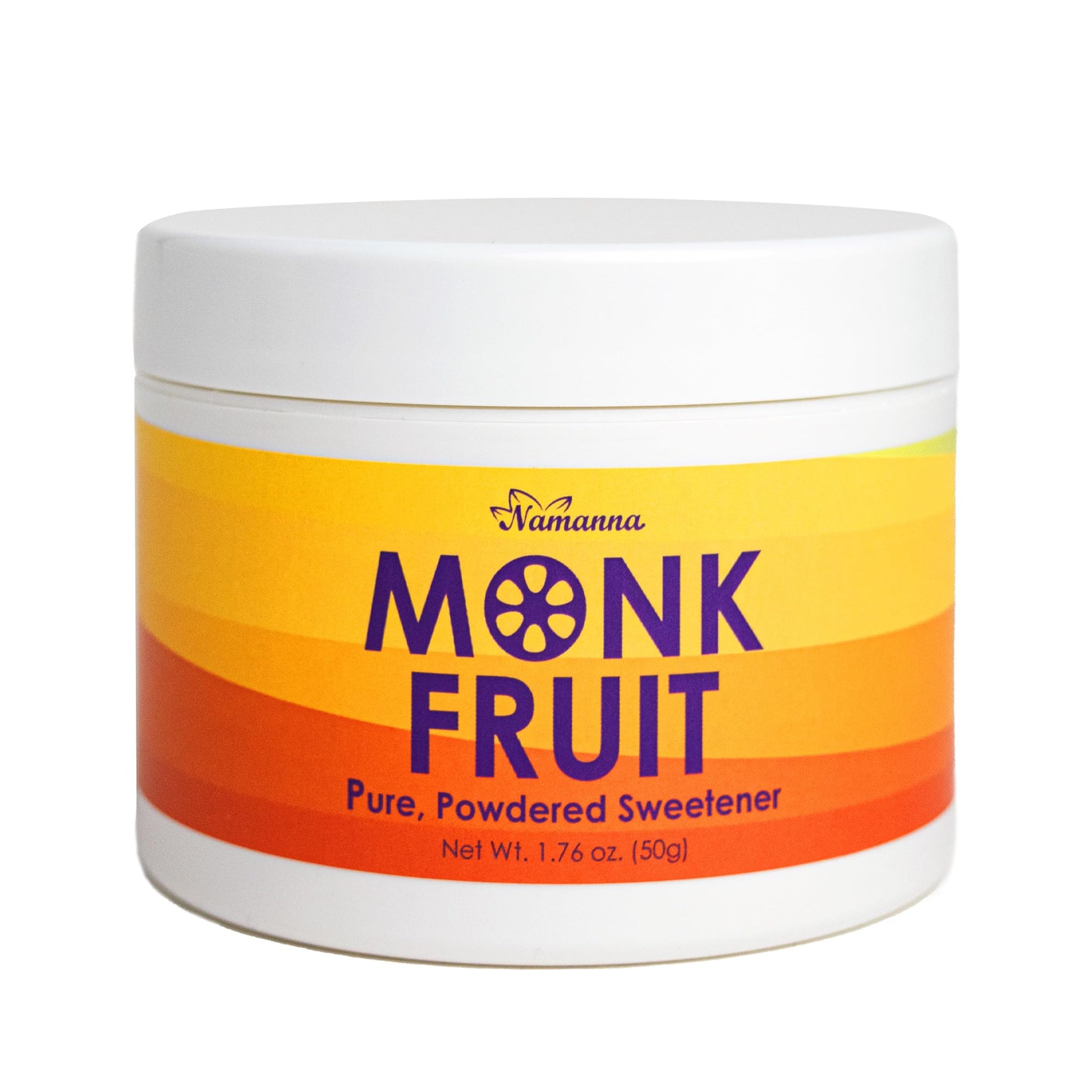 Namanna Pure Monk Fruit Sweetener - Zero Calorie, Zero Carb, Paleo Safe (25% Mogroside V, 50G, 1000 Servings)