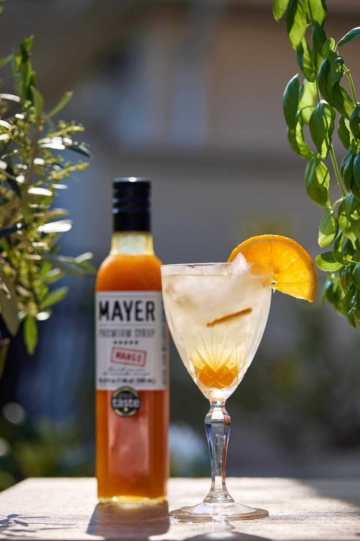 Mayer Mango Syrup for Drinks, Premium Fruit Syrup, 16.9 Fl Oz, No Artificial Flavor, Award Winning