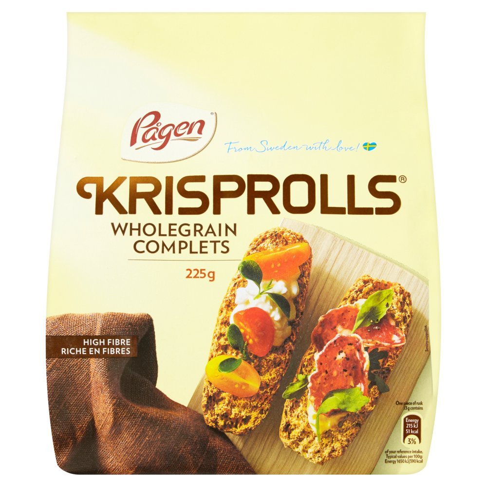 Pagen Original Krisprolls 225g - Pack of 2