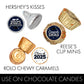Navy Blue Graduation Party Stickers For Kisses Candy, Chocolate Drops, 2025 Grad Party Favors - 180 Count