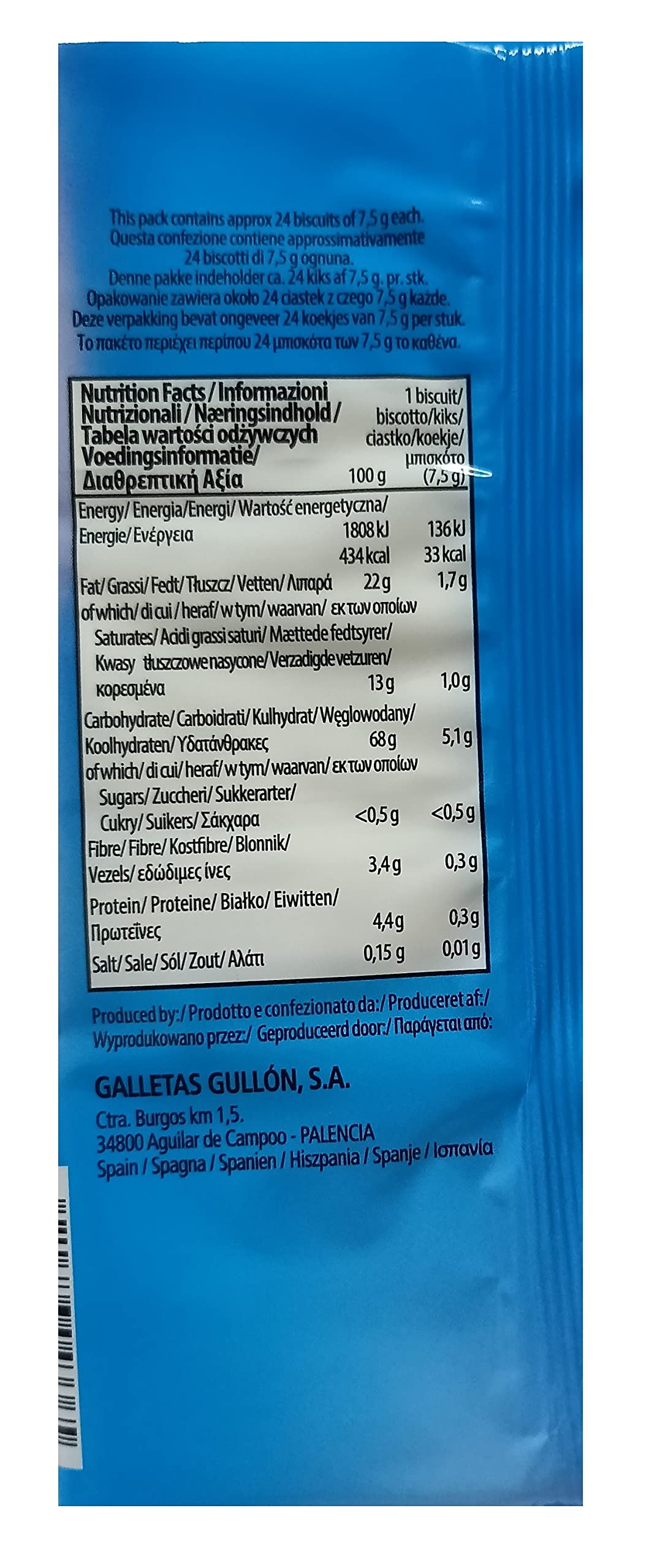 Gullon Sugar Free Wafers Chocolate 180G - Pack Of 2