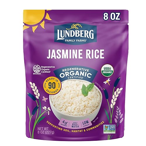 Lundberg Family Farms Organic White Jasmine Rice Thai Hom Mali 8 Oz