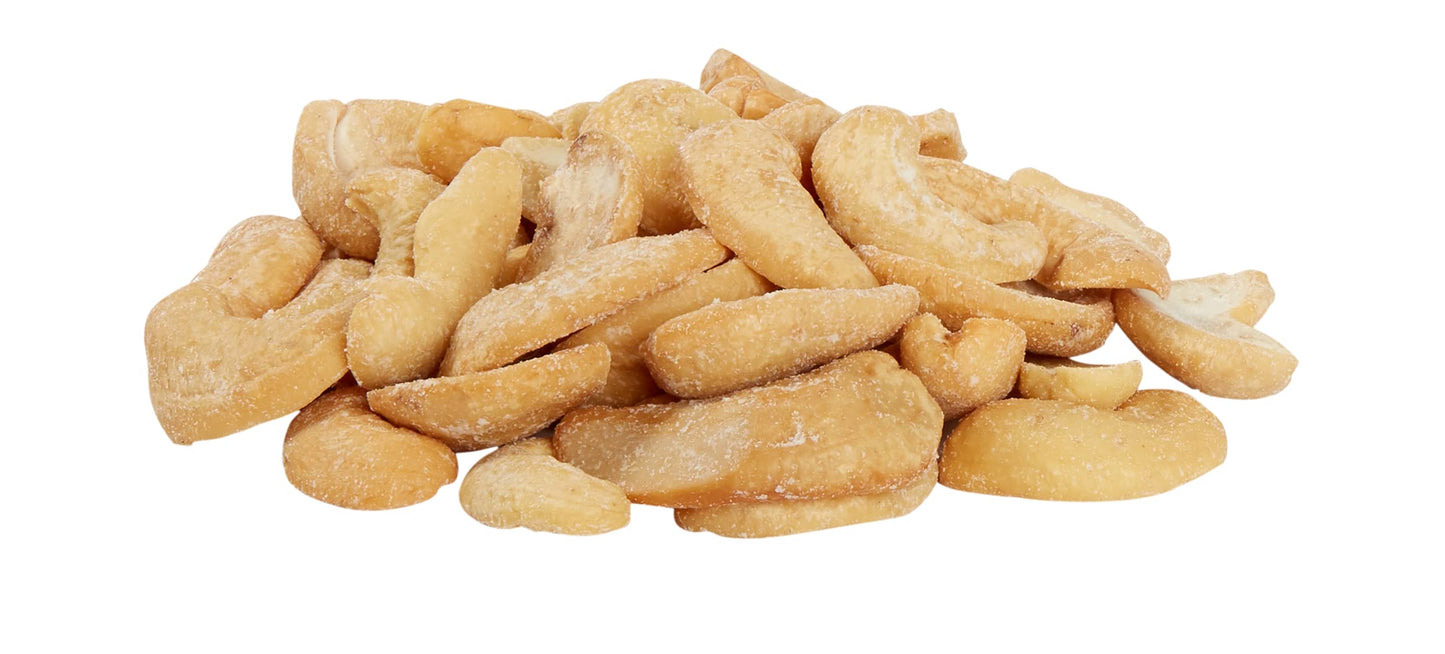 Happy Belly Cashew Halves & Pieces, Roasted & Salted, 16 Ounce