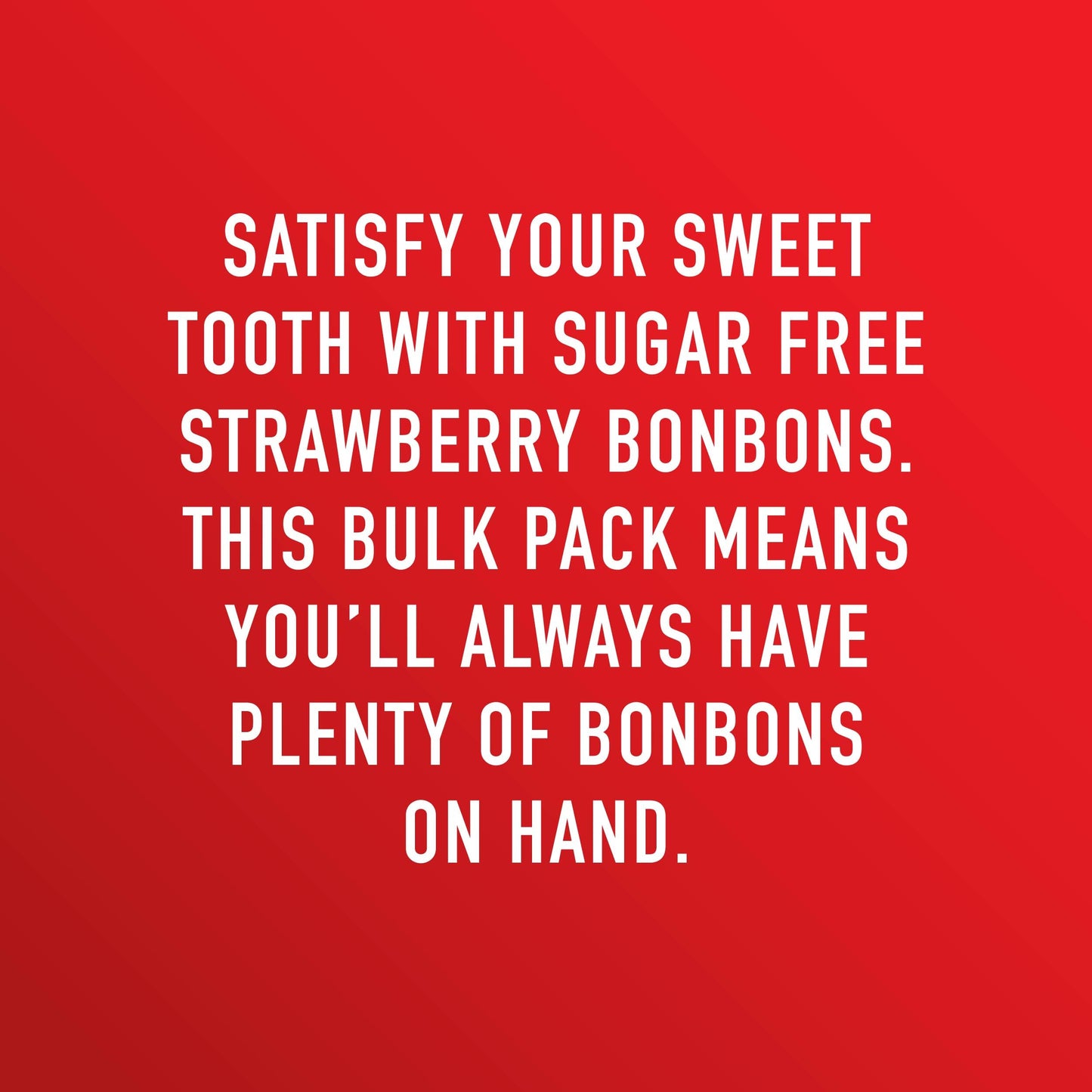 Swiss Imports Sugar Free Bonbons Hard Candy Drops, Strawberry, 100 Individually Wrapped Pieces, 250G/8.8Oz