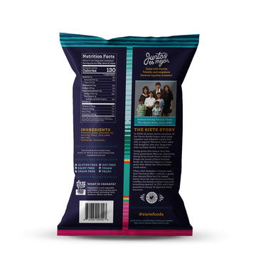 Siete Grain Free Tortilla Chips | Gluten Free Chips | Paleo & Vegan Snacks | Non Gmo | Sea Salt, 5 Ounce (Pack Of 12)