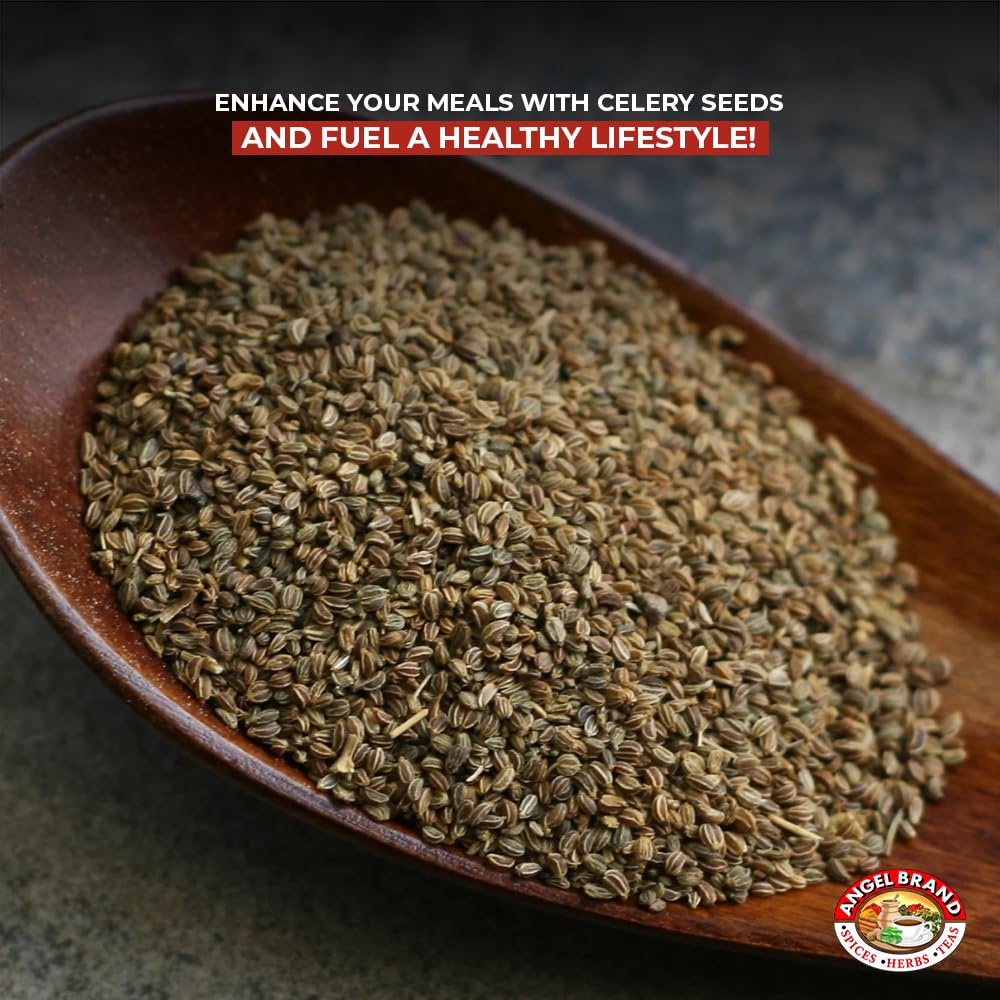 Angel Brand Celery Seeds - Premium Whole Celery Seed Spice For Cooking, Pickling, And Seasoning - Enhance Flavors Of Soups, Sala