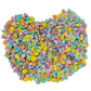 Homankit Multicolor Hearts Sprinkles Yellow Purple Mixed Edible Baking Cupcake Cake Decoration Cookie Ice Cream Donut Decorating