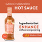 Tabanero Garlic Habanero Hot Sauce, All Natural, Low Sodium, 5 oz Glass Bottle