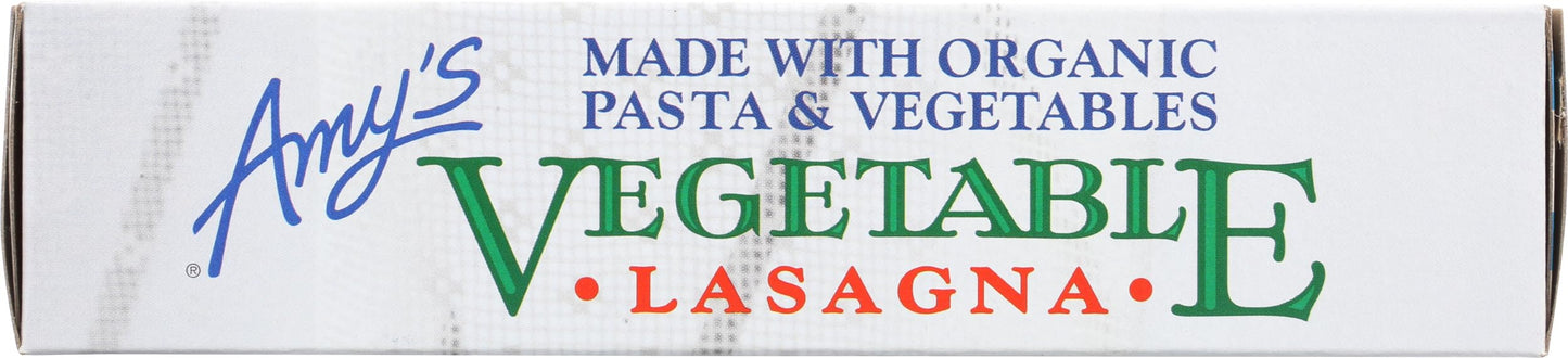Amys Lasagna Vegetable Organic, 9.5 oz (frozen)