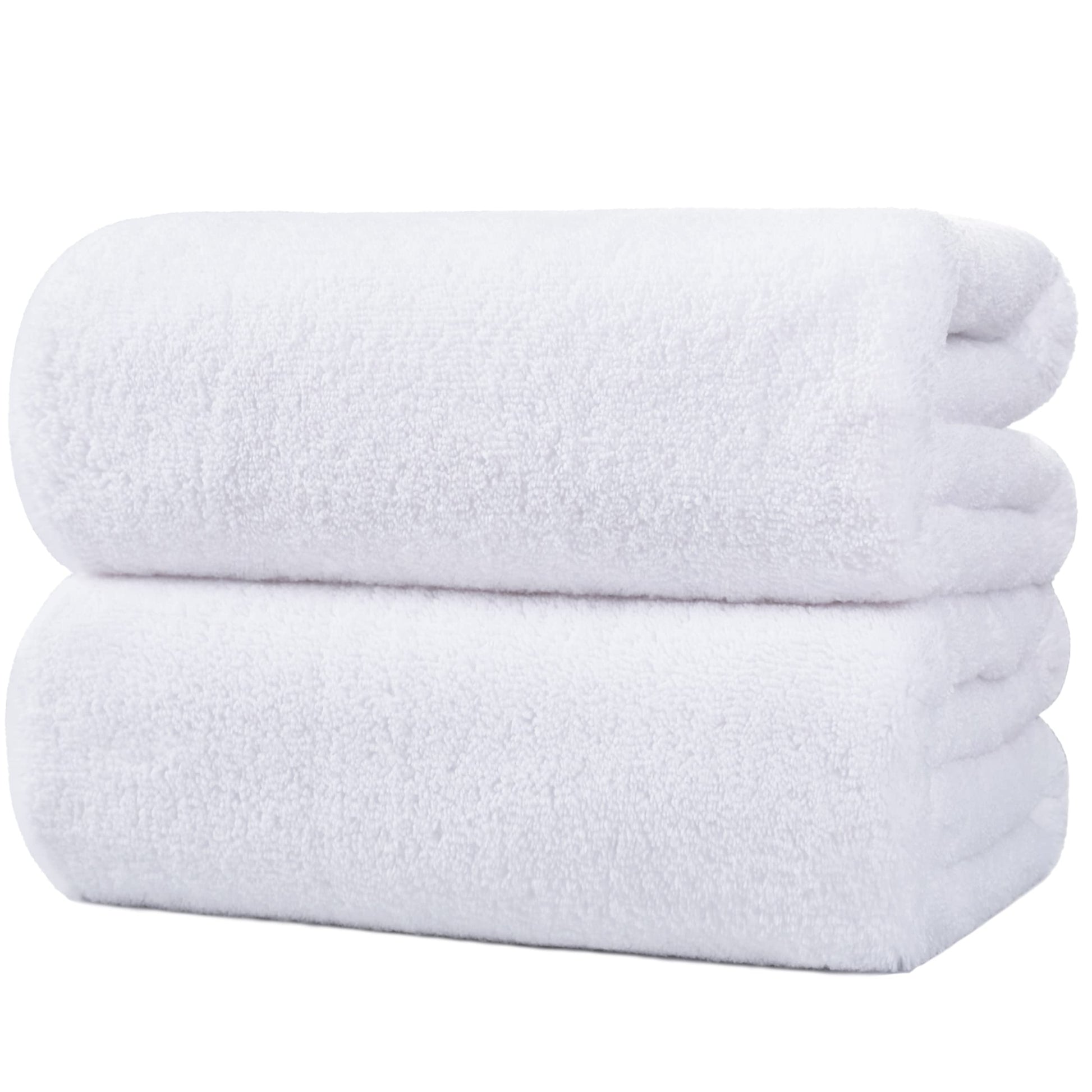 Polyte Quick Dry Lint Free Microfiber Bath Sheet, 35 X 70 In, Pack Of 2 (White)