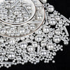 Silver Pearl Rods Sprinkles, Twisweet Edible Sugar Sprinkles for Cake Decorating Mix Size Candy Pearls for Baking Cake Topper Ic