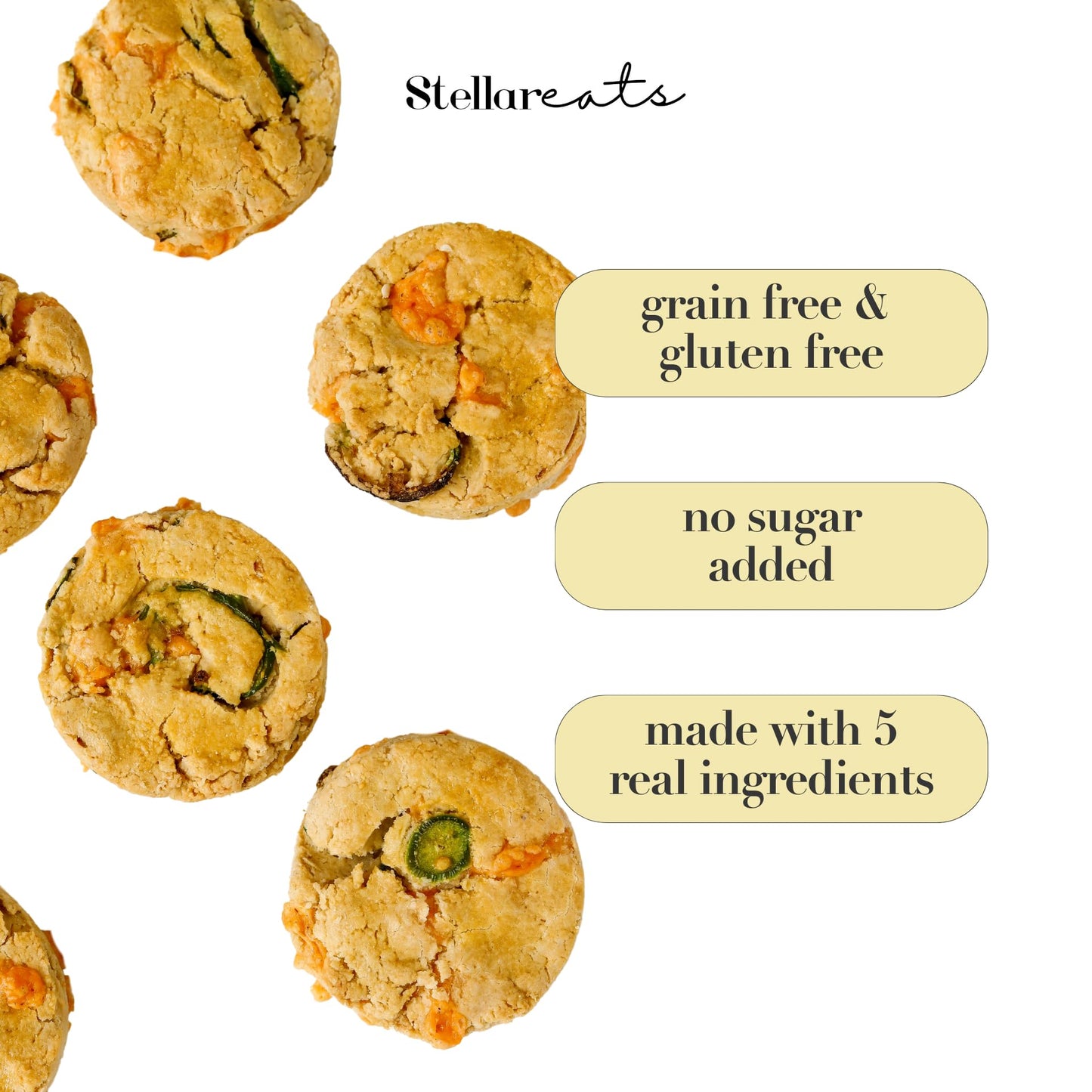 Stellar Eats Grain-Free Biscuit & Scone Baking Mix, Gluten-Free, 10.4 oz, Plant-Based, Almond Flour-Based, Non-GMO, Kosher