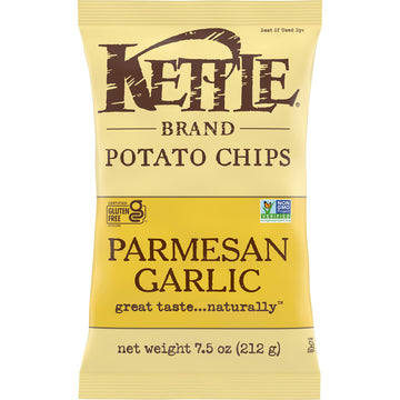 Kettle Brand Potato Chips Parmesan Garlic Kettle Chips, 7.5 Oz