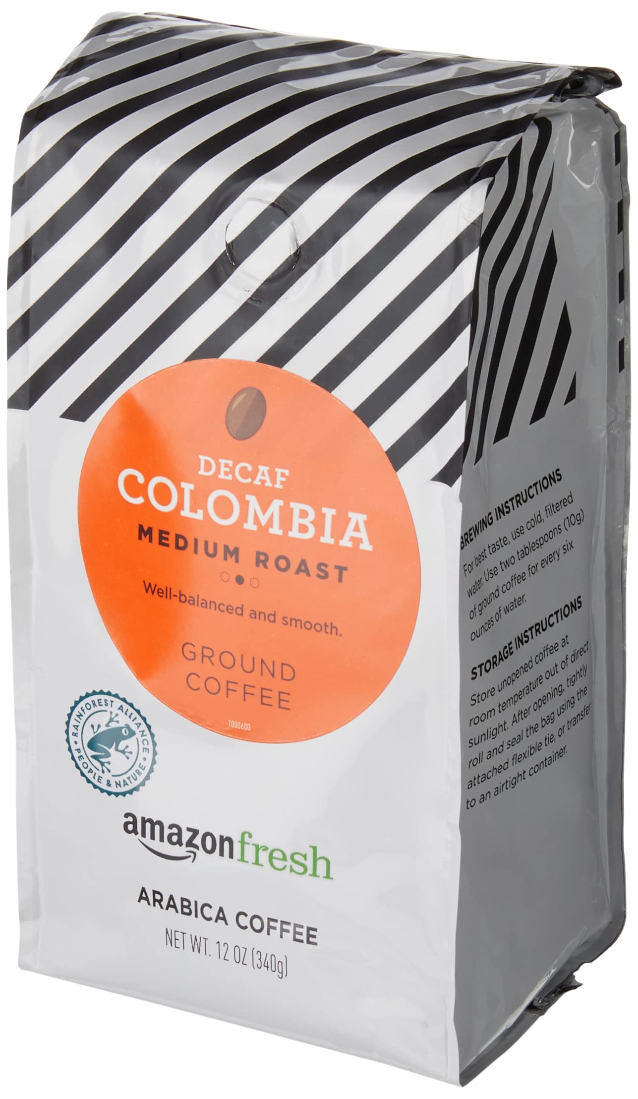 large online retailer Fresh Decaf Colombia Ground Coffee, Medium Roast, 12 Ounce (Pack of 3)