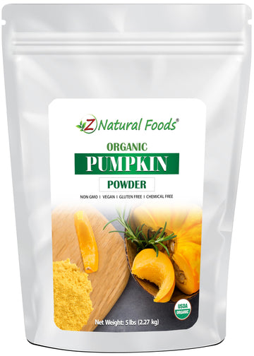 Z Natural Foods Organic Pumpkin Powder - Pure Powdered Pumpkin For Delicious Pumpkin Spice Latte, Baking, Smoothies, Juice, Pure
