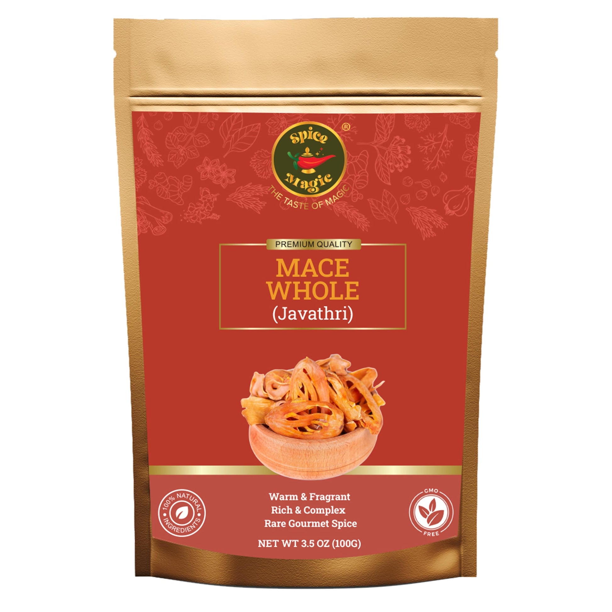 Mace Spice Whole - Premium Quality, Fresh & Aromatic, Non-GMO, Perfect for Baking, Cooking, and Seasoning (3.5oz (100g) From SPI