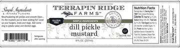 Terrapin Ridge Farms Dill Pickle Mustard - One 8 Ounce Jar - 8 Ounce (Pack Of 2)