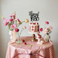 Rssta i Cake Topper, Glitter 95th Birthday Decoration, Black, Cheers to 95 Years, Perfect for Wedding Anniversary Party