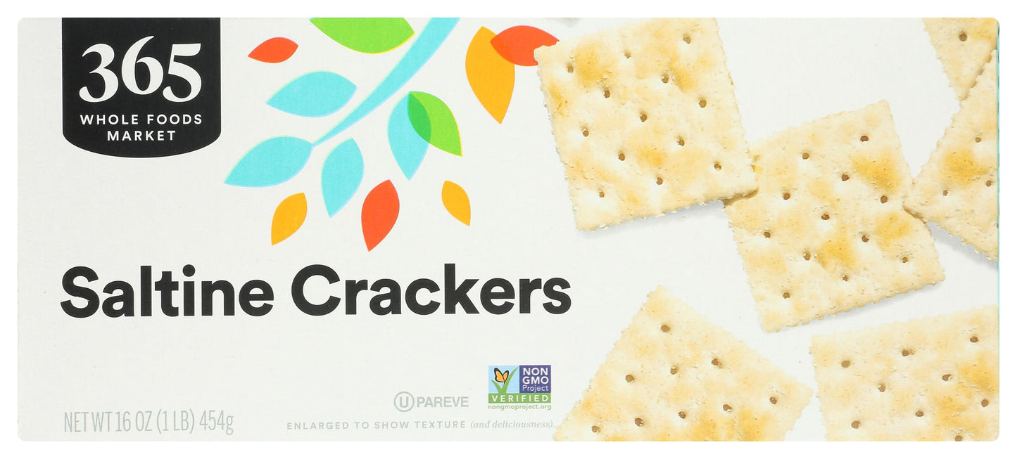 365 by Whole Foods Market Salted Saltine Crackers, 16 Ounce, Perfect for Snacking and Topping