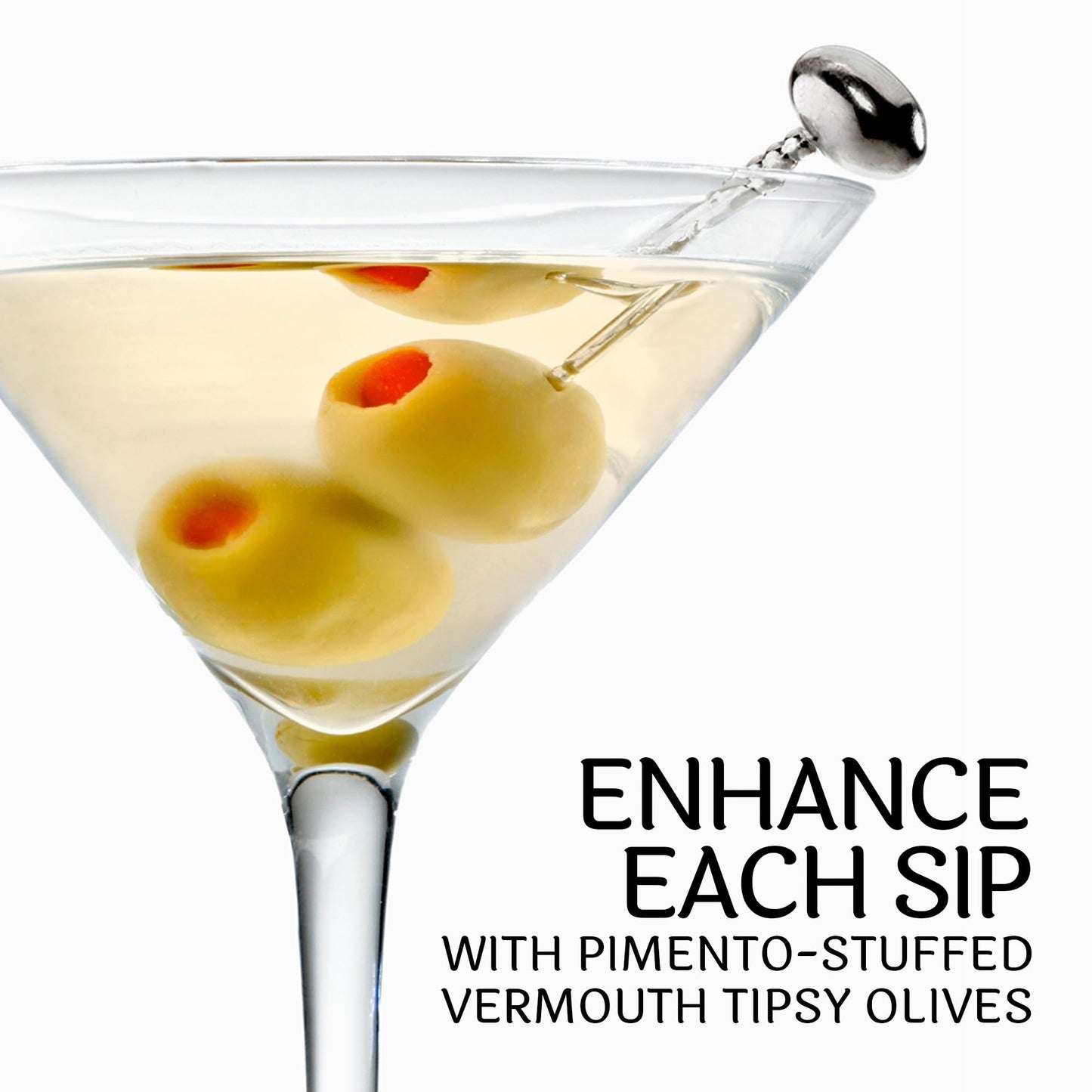 Sable & Rosenfeld Tipsy Vermouth Olives, 250 ML, Green, Model B85712