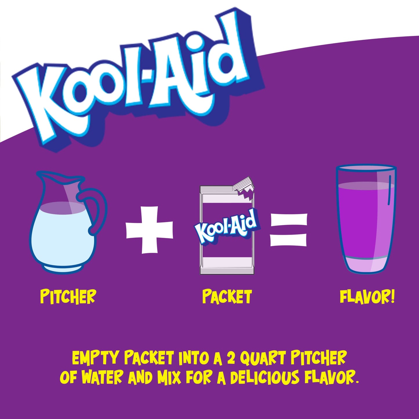 Kool-Aid .14 Oz Soft Drink-Powdered Unsweetened Grape, 48 Count (Pack of 4)