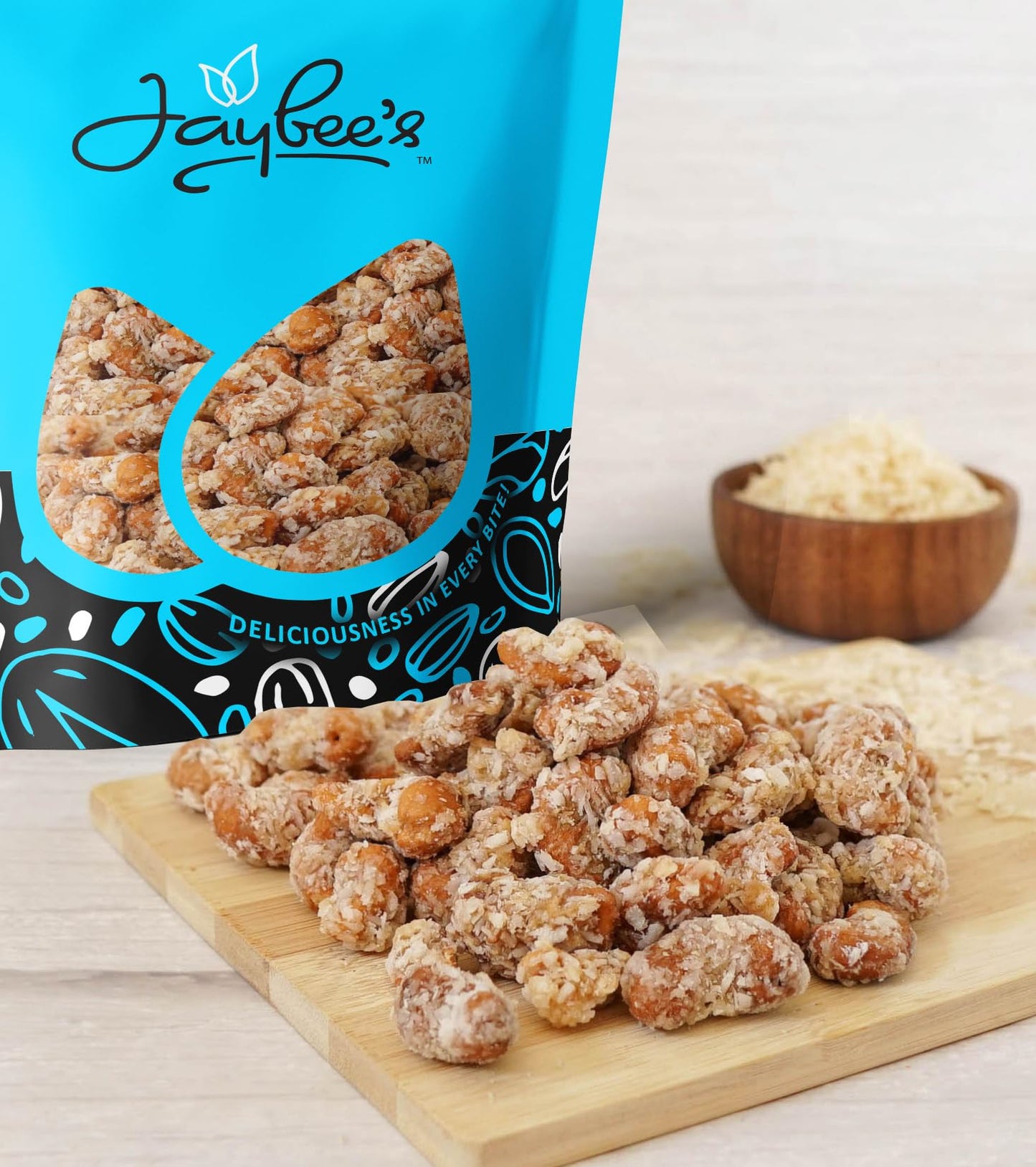 Coconut Toffee Cashew 24 Oz Resealable Pouch | Gurmet Holiday Snack, Perfect For Gifting, Stocking Stuffers & Festive Treats | J