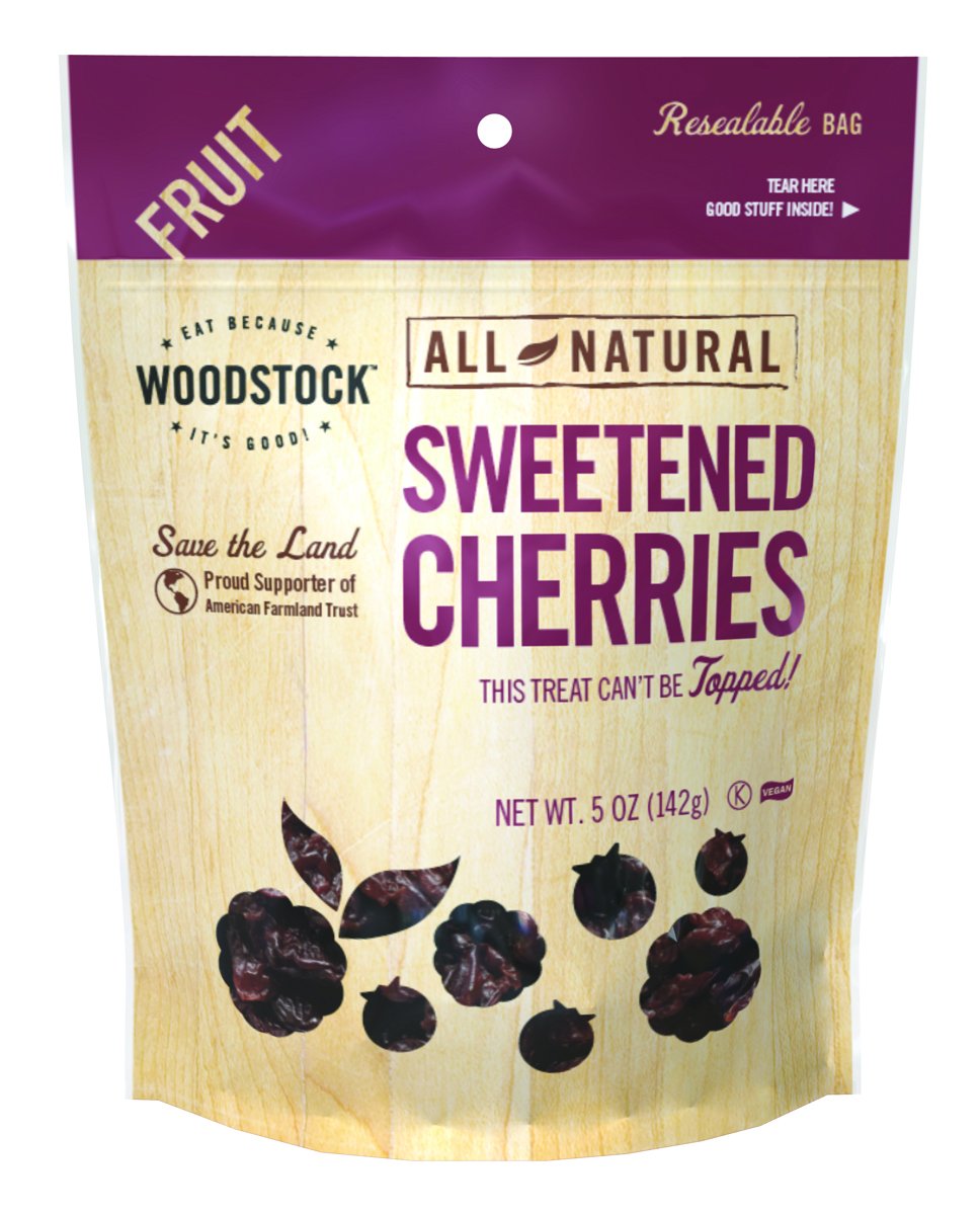 Woodstock Farms Cherries, Unsulphured, 5-Ounce Bags (Pack of 2)