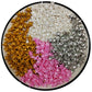 Ephvodi Edible Stars For Cake Decorating Gold Star Sprinkles Edible Pink Gold Silver And White Stars For Baking Cupcake Toppers