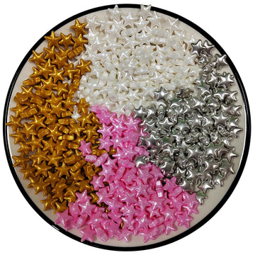 Ephvodi Edible Stars For Cake Decorating Gold Star Sprinkles Edible Pink Gold Silver And White Stars For Baking Cupcake Toppers
