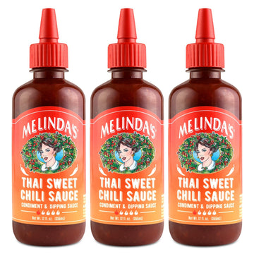 Melindas Thai Sweet Chili - Sweet and Mild Asian Chili Sauce Made with Whole Fresh Ingredients - Gourmet Hot & Dipping Sauce - K