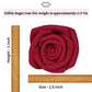 Confect Edible Deep Burgundy Rose Toppers - Edible Roses For Cake & Cupcake Decorations, Perfect For Weddings & Special Occasion
