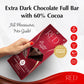 Red Delight Extra Dark Chocolate Bars - Keto-Friendly Vegan Snack - 3.53 oz, Pack of 8 - Gluten-Free, No Added Sugar